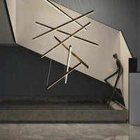 Geometric Shape Gold Living Room Chandelier Pendant Light | Rebooters - Rebooters