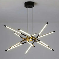 Black LED Branch Structure Chandelier for Modern Homes | Rebooters - Rebooters