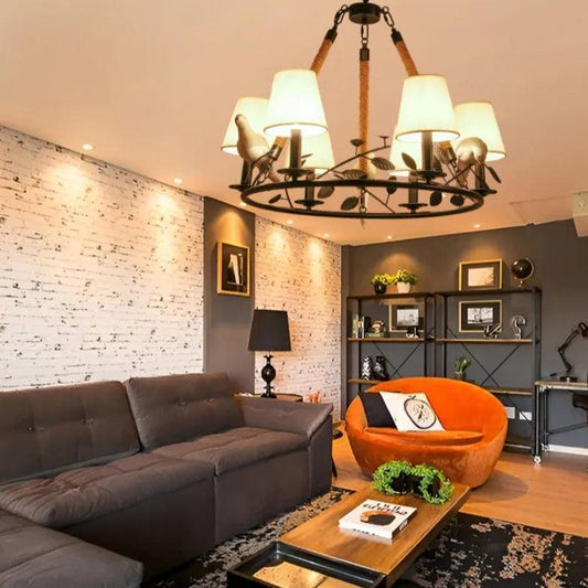 Bird's Nest Black Vintage Chandelier for Stylish Interiors | Rebooters - Rebooters