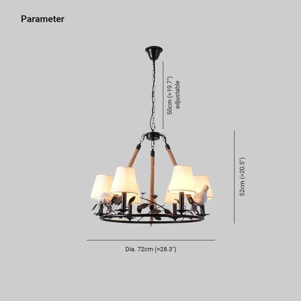 Bird's Nest Black Vintage Chandelier for Stylish Interiors | Rebooters - Rebooters