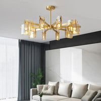 Gold Multi-Arm Bedroom Modern Chandelier for Stylish Decor | Rebooters - Rebooters