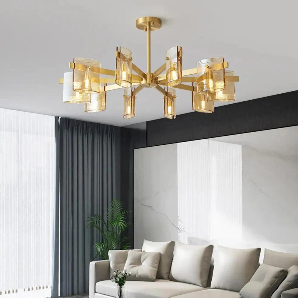 Gold Multi-Arm Bedroom Modern Chandelier for Stylish Decor | Rebooters - Rebooters