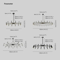 Spot Lights Metal Led Chandelier for Living Room Decor | Rebooters - Rebooters