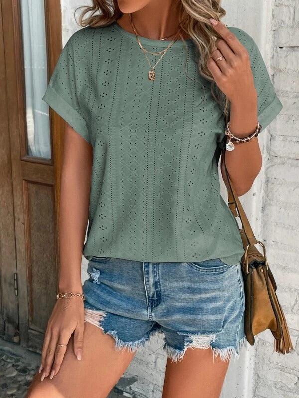 Women's Casual Cotton Short-Sleeve T-Shirt for Everyday Style Rebooters Womens Shirts