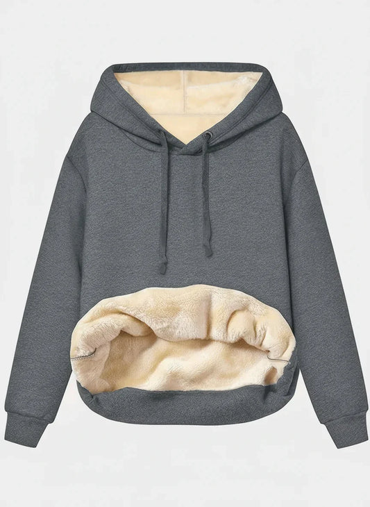Womens Cozy Fleece-Lined Hoodie with Spacious Kangaroo Pocket - Rebooters