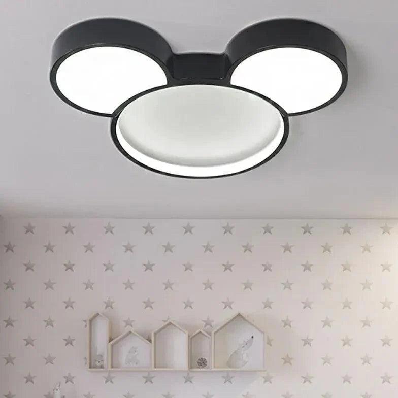 Cartoon Black LED Bedroom Ceiling Light for Kids Room - Rebooters