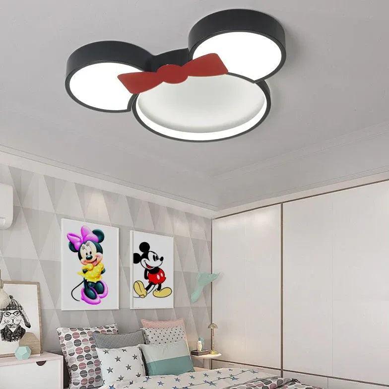 Cartoon Black LED Bedroom Ceiling Light for Kids Room - Rebooters