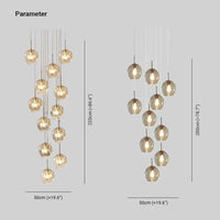 Vertical Water Drops Glass Chandelier for Elegant Spaces | Rebooters - Rebooters