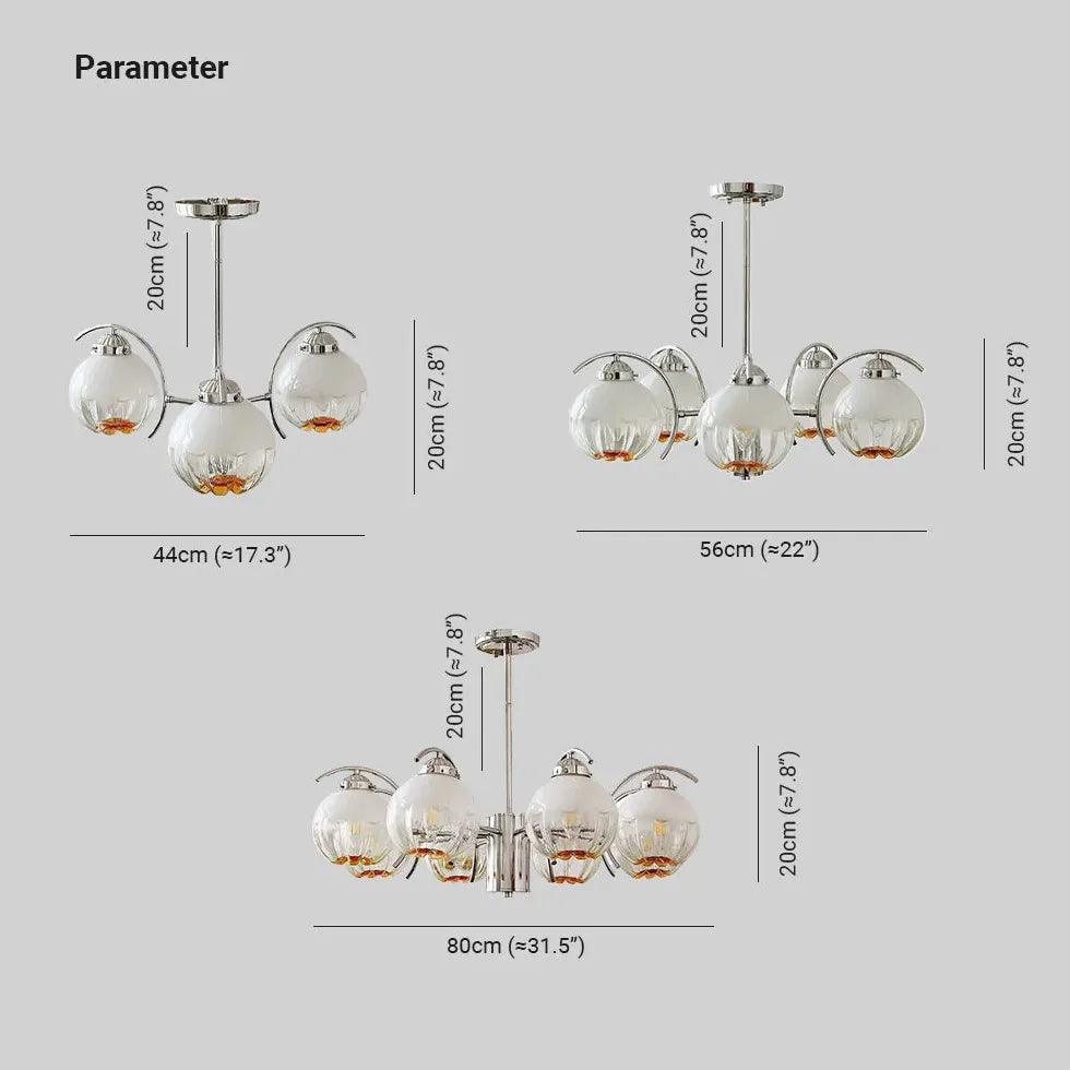 Luxury Multi-Light Vintage Glass Pendant Light Chandelier | Rebooters - Rebooters