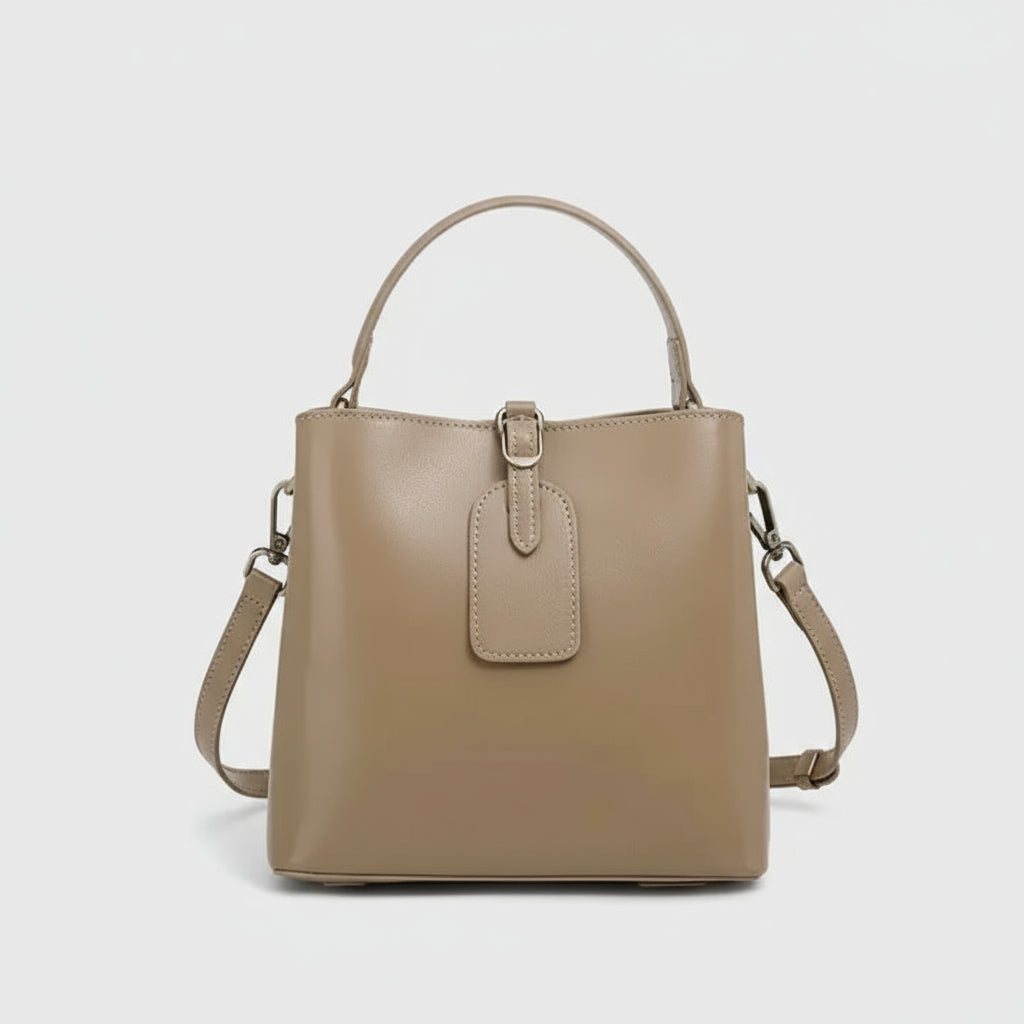 Giulia Opulent Leather Bucket Crossbody Handbag Rebooters