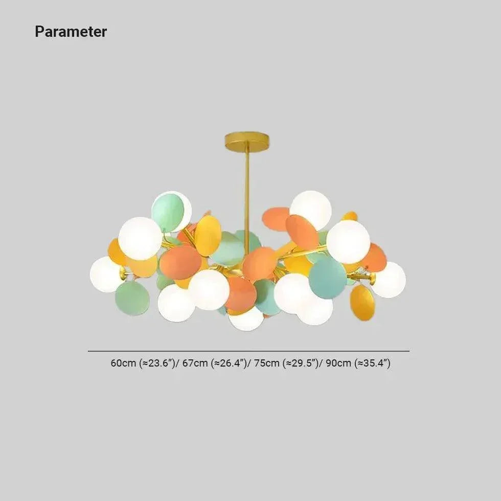 Colorful Flower Design Modern Chandelier for Elegant Spaces | Rebooters - Rebooters