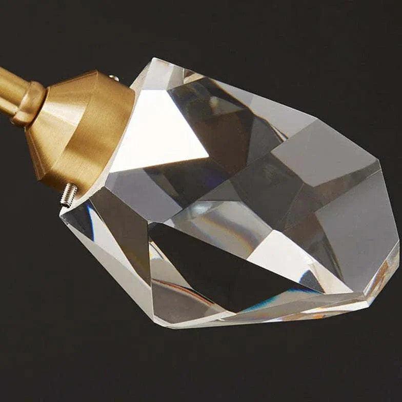 Cut Crystal Gold Modern Chandelier for Elegant Spaces | Rebooters - Rebooters