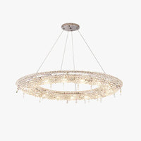 Circular Crystal Living Room Pendant Light Chandelier | Rebooters - Rebooters