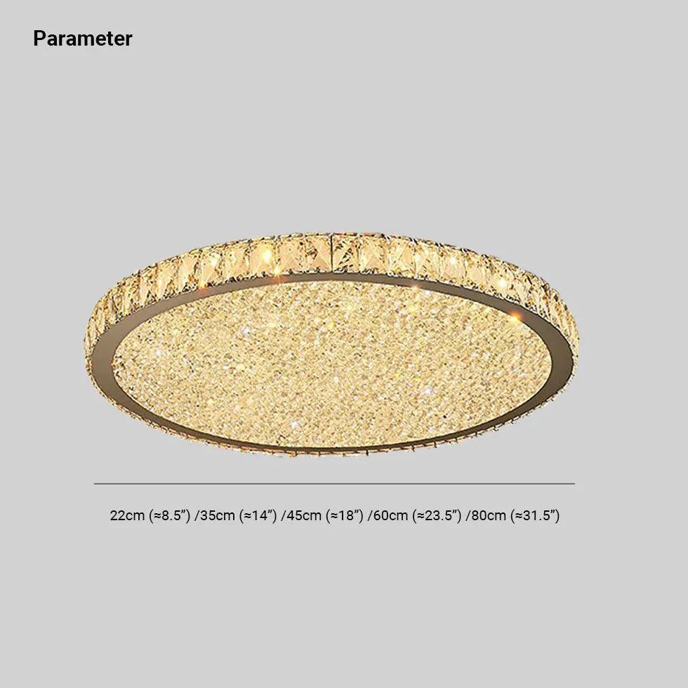 Disc Crystal Modern Luxury Ceiling Light for Home Decor - Rebooters