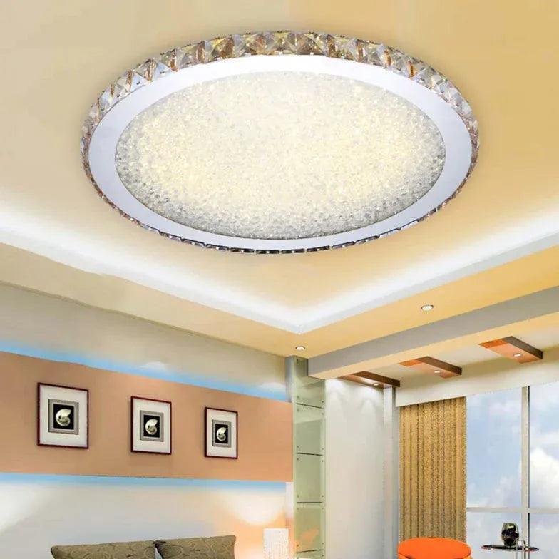 Disc Crystal Modern Luxury Ceiling Light for Home Decor - Rebooters