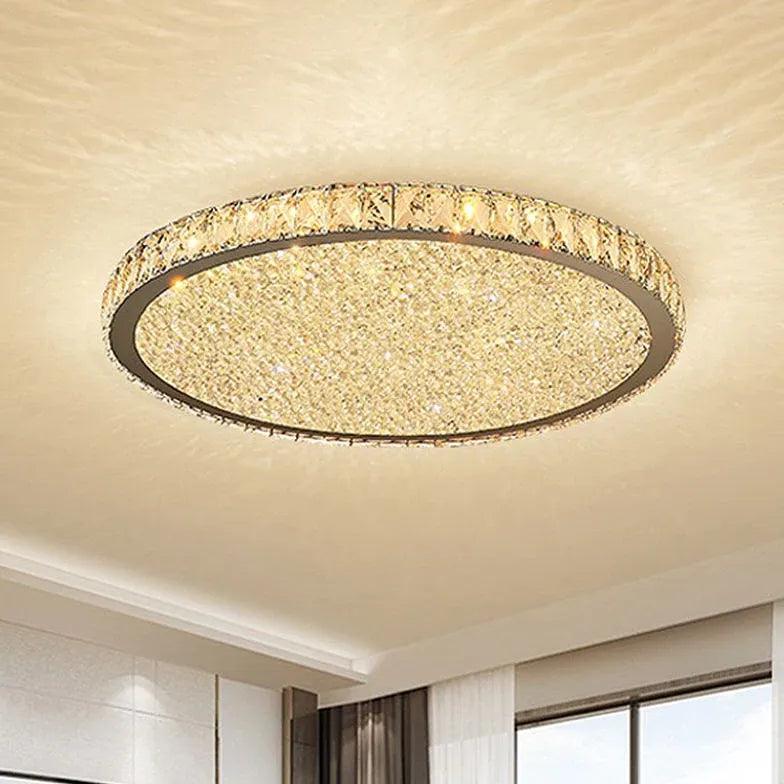 Disc Crystal Modern Luxury Ceiling Light for Home Decor - Rebooters