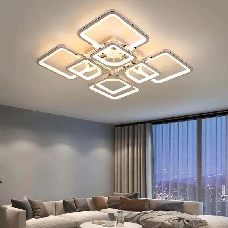 Multi-Square Frame Modern Pendant Light for Stylish Interiors - Rebooters
