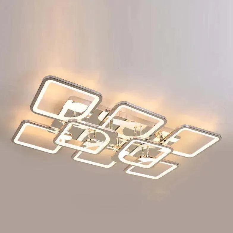 Multi-Square Frame Modern Pendant Light for Stylish Interiors - Rebooters