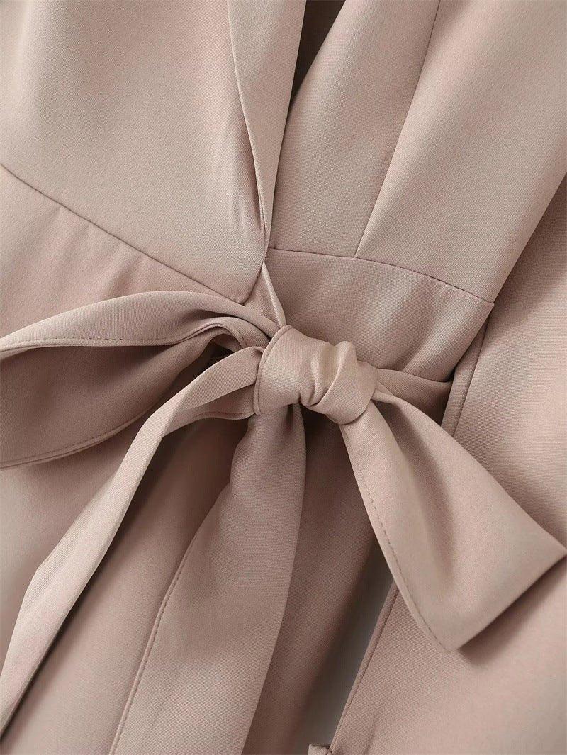 Womens Lapel Dress for Timeless Elegance and Style - Rebooters -Women's Dresses