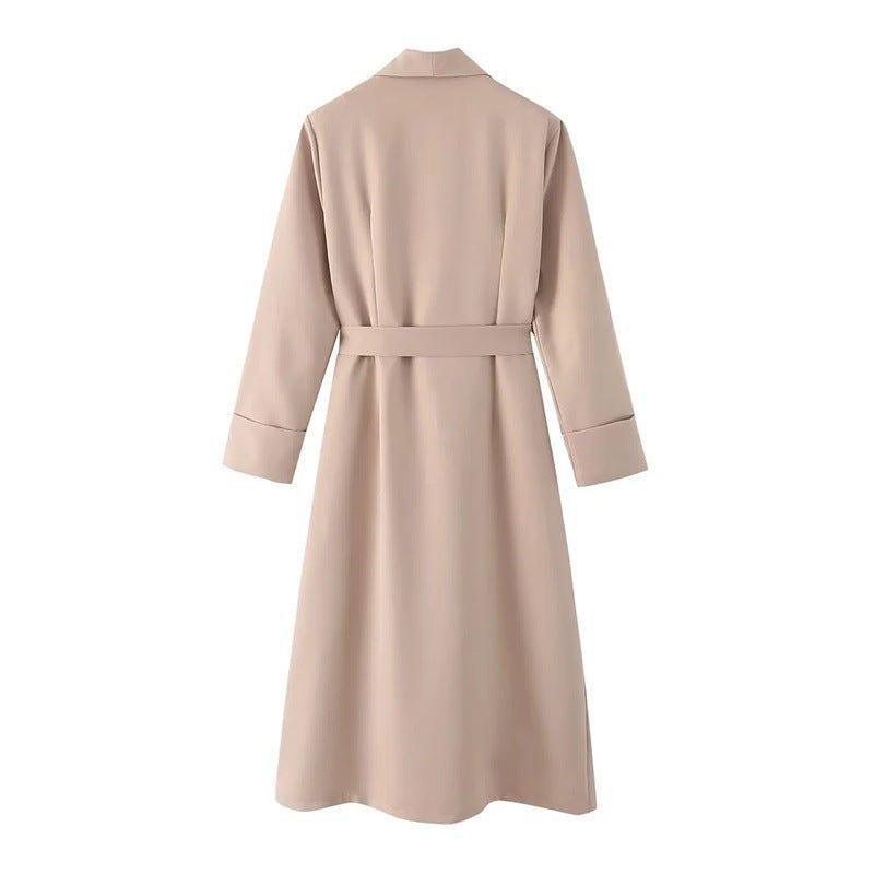 Womens Lapel Dress for Timeless Elegance and Style - Rebooters -Women's Dresses