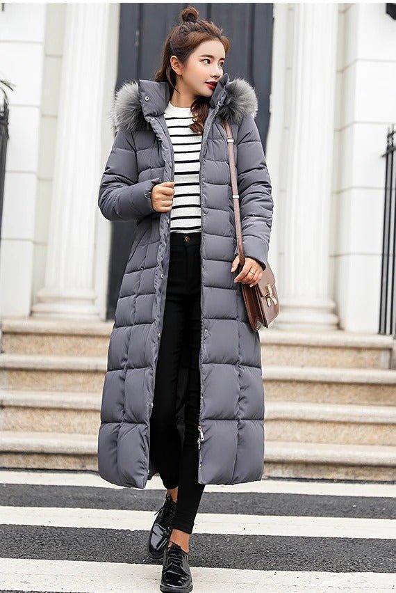 Womens Cozy and Chic Long Puffer Jacket for Winter Style - Rebooters
