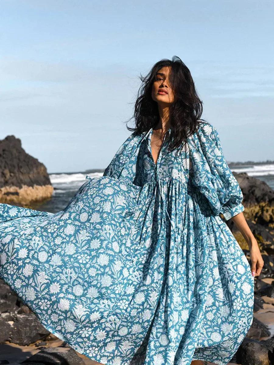 Elegant Kimber Women's Maxi Dress with Floral Print Design Rebooters Maxi Women's Dresses