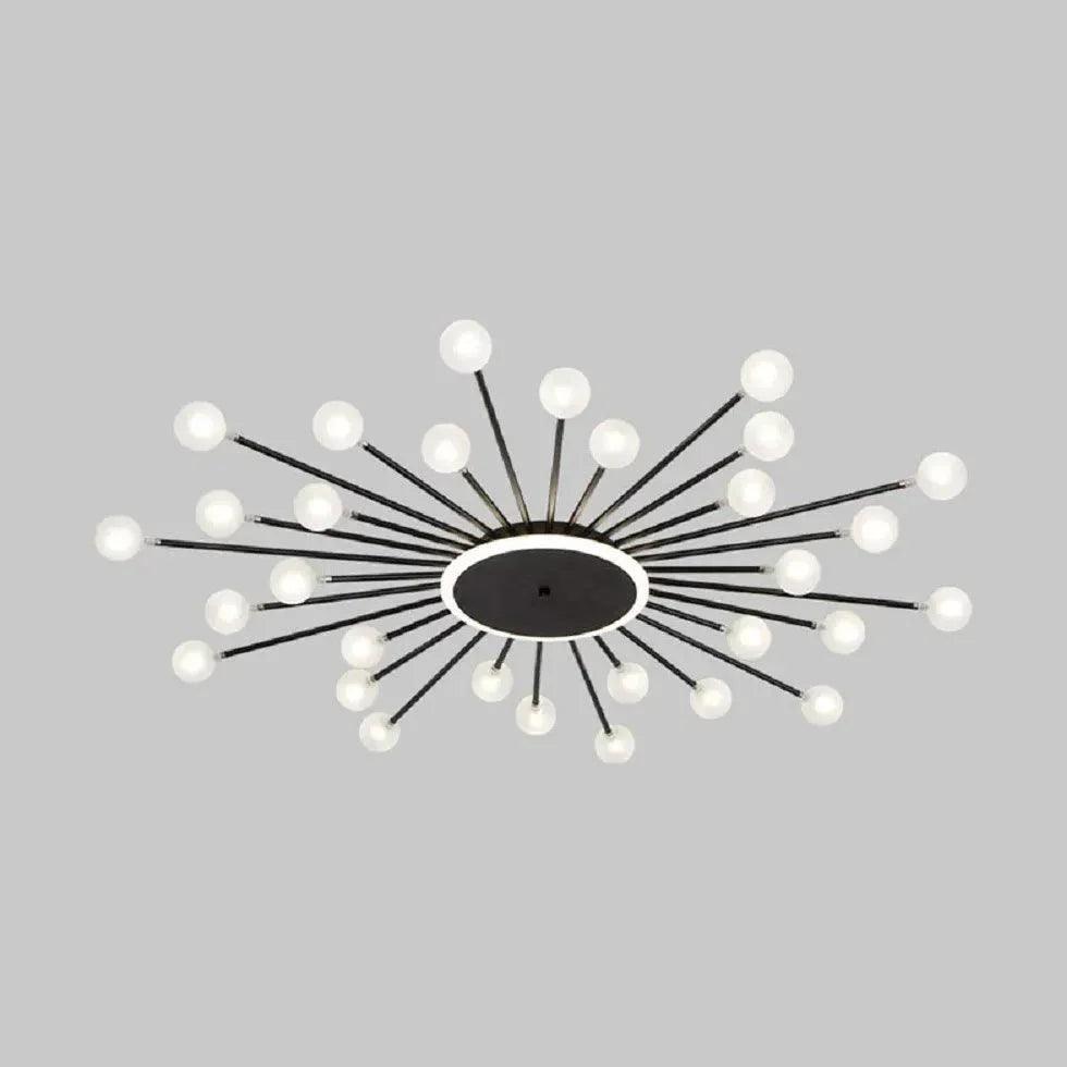 Starburst Design for Living Room Glass Pendant Light Fixture | Rebooters - Rebooters