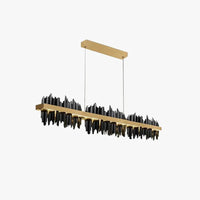 Long Pleated Industrial Living Room Chandelier for Style | Rebooters - Rebooters