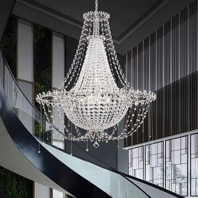 Beaded Crystal Living Room Chandelier Elegant Home Decor | Rebooters - Rebooters