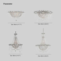 Beaded Crystal Living Room Chandelier Elegant Home Decor | Rebooters - Rebooters