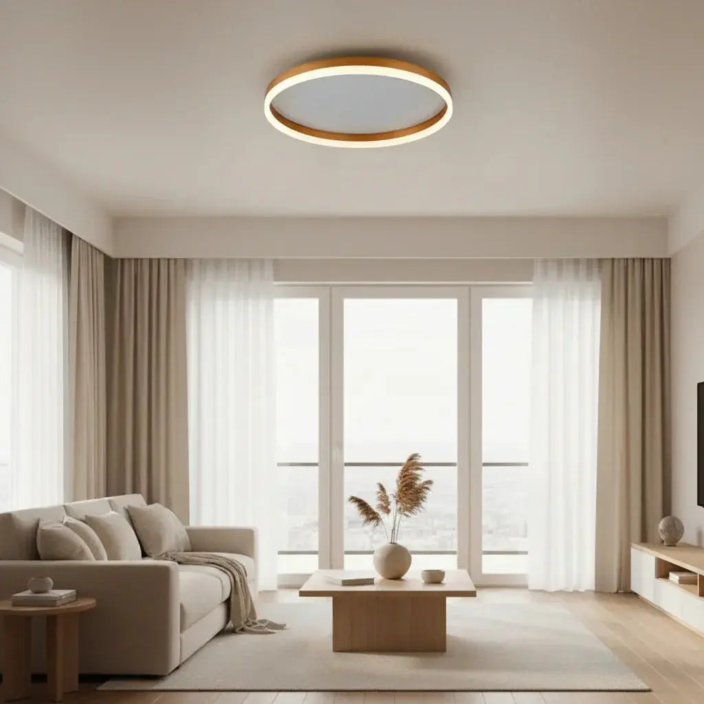 Circular Hollow Modern LED Flush Ceiling Light - Rebooters