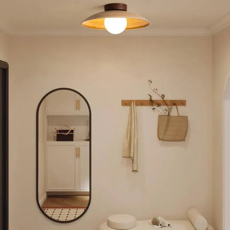 Spherical Warm-Toned Ceiling Light for Corridor Flush Mount - Rebooters