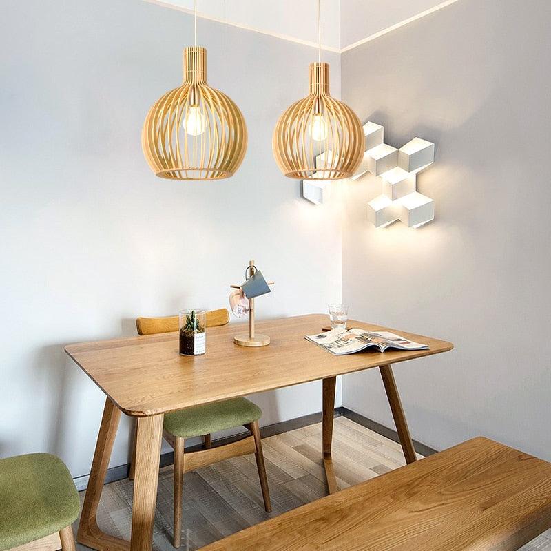 Handcrafted Wood Pendant Lights for Rustic Home Decor | Rebooters - Rebooters