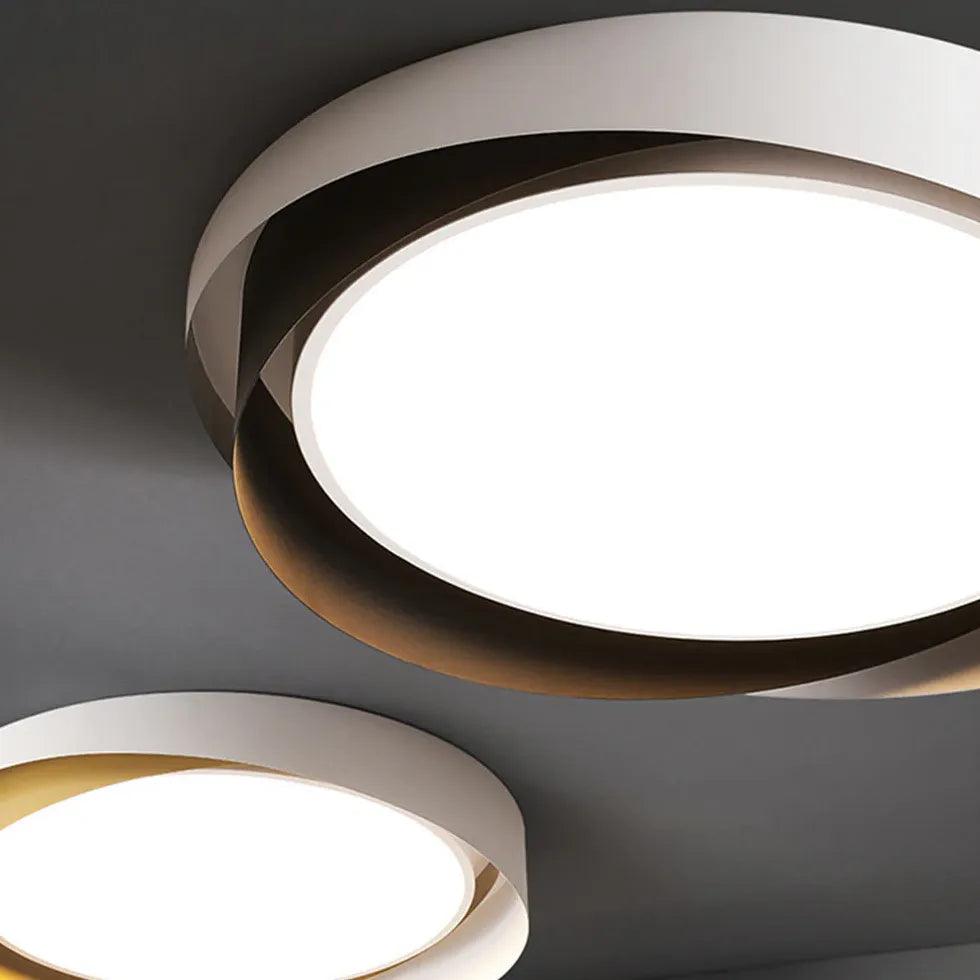 Dual-Tone Round Stylish Ceiling Light for Bedroom Decor - Rebooters