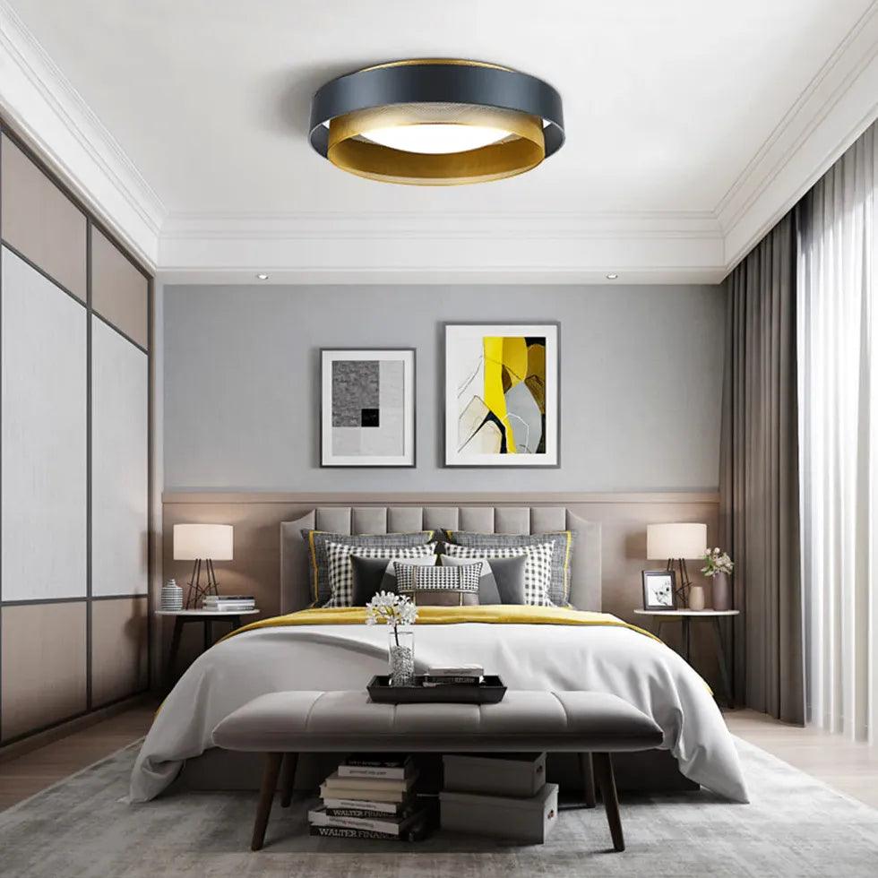 Dual-Tone Round Acrylic Ceiling Light for Bedroom Lamp - Rebooters