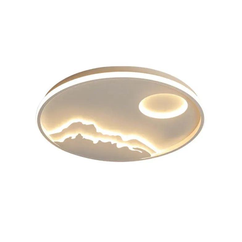 Round Landscape Ceiling Light for Living Room Fixture - Rebooters