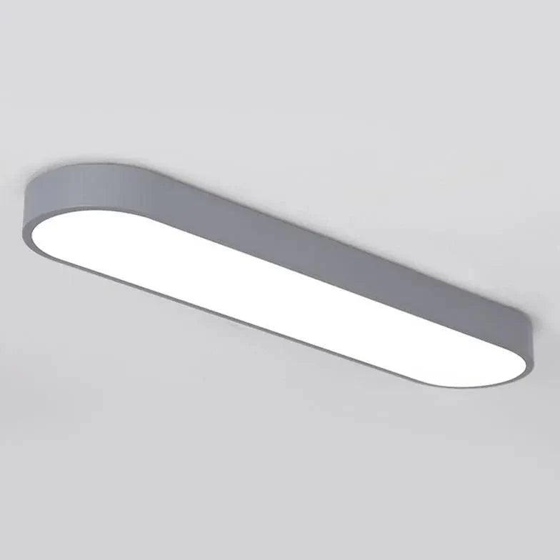 Long Oval Black and White LED Ceiling Light for Home Use - Rebooters