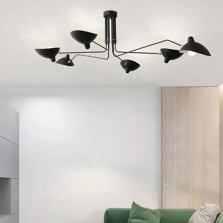 Adjustable Multi-Arm Black Chandelier for Dining Room Decor | Rebooters - Rebooters