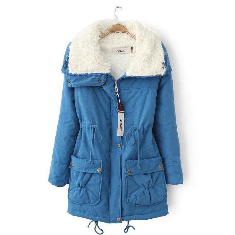 Womens Cozy Sherpa-Lined Hooded Parka for Ultimate Warmth - Rebooters