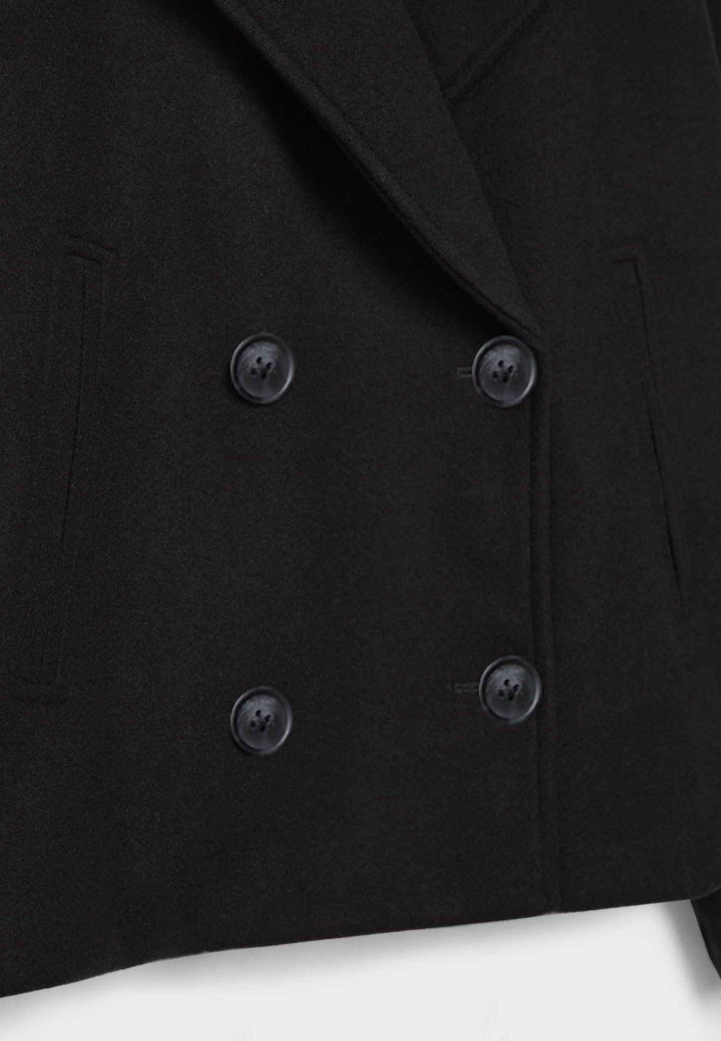 Womens Chic Short Double-Breasted Jacket for Effortless Style - Rebooters