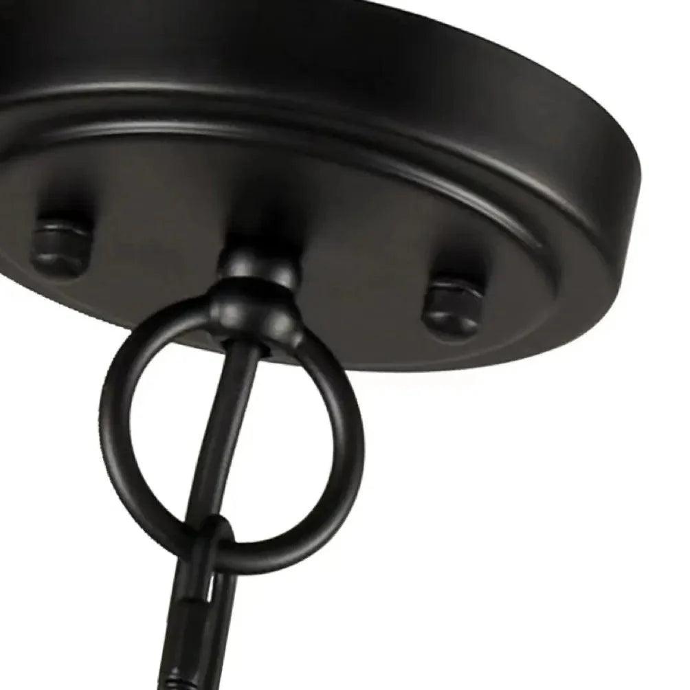 Black Curved Multi-Head Living Room Chandelier for Elegance | Rebooters - Rebooters
