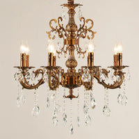 Beaded Candle Gold Vintage Chandelier for Elegant Spaces | Rebooters - Rebooters