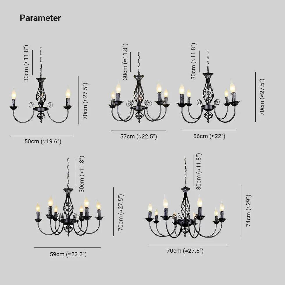 Vintage Style Candelabra Chandelier for Dining Room Décor | Rebooters - Rebooters
