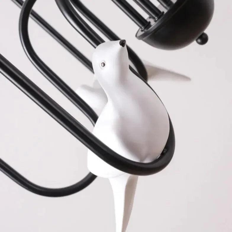 Ceramic Bird Black Vintage Chandelier for Elegant Spaces | Rebooters - Rebooters