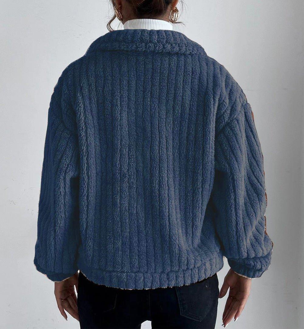Womens Chic Textured Button-Up Jacket for Effortless Style - Rebooters