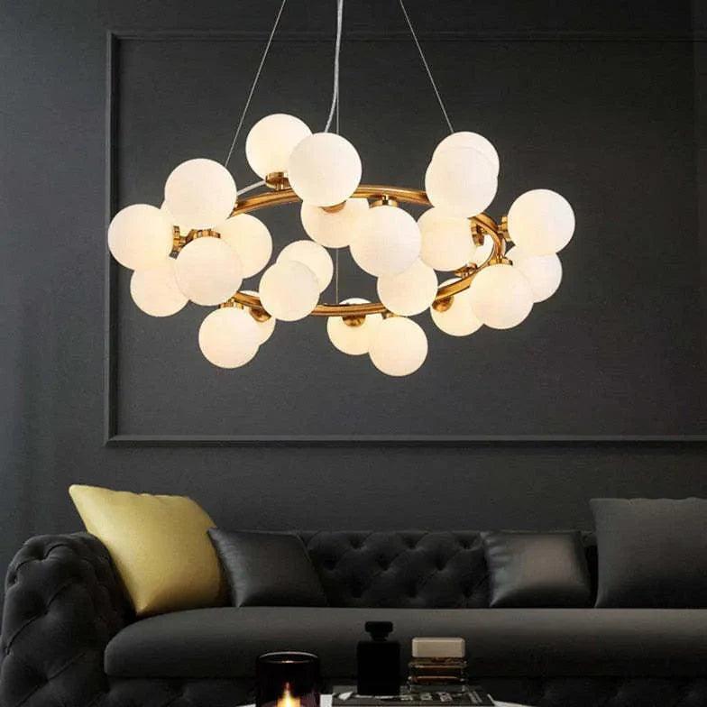 Glass Bubble LED Modern Chandelier for Elegant Spaces | Rebooters - Rebooters