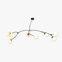 Minimalist Branch Modern Black Chandelier for Home Decor | Rebooters - Rebooters