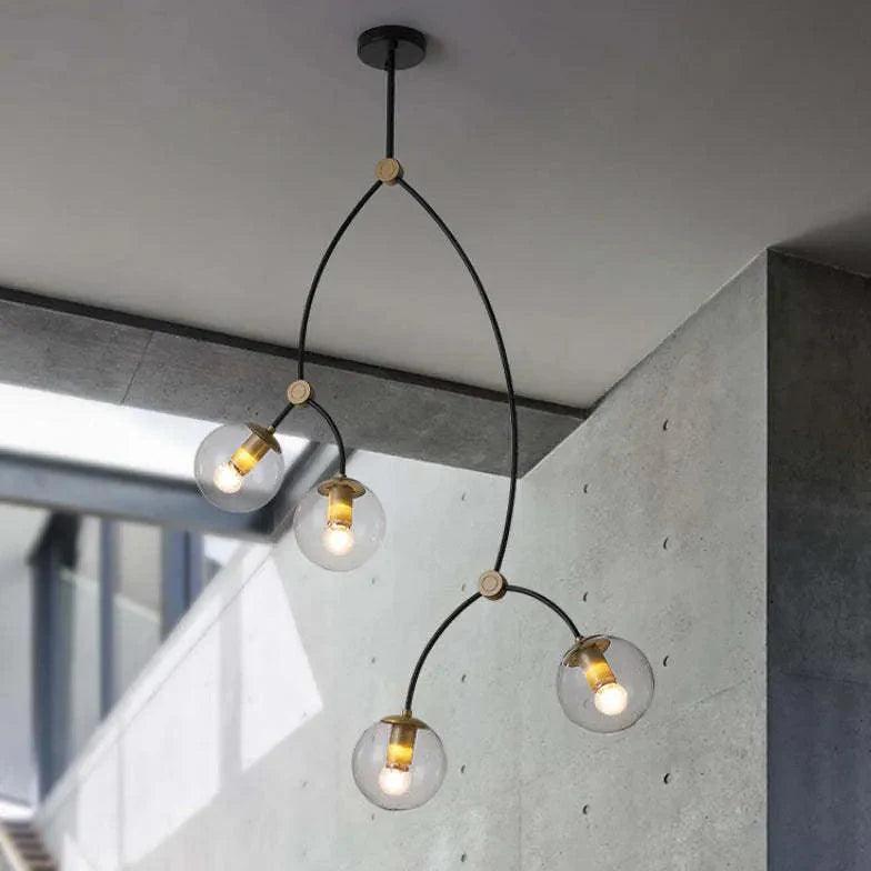 Minimalist Branch Modern Black Chandelier for Home Decor | Rebooters - Rebooters