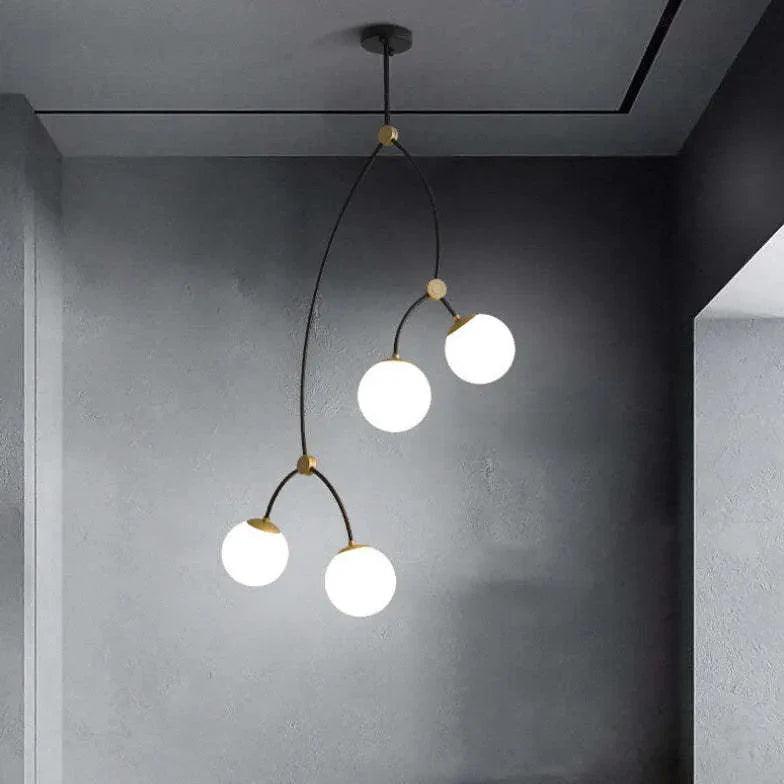 Minimalist Branch Modern Black Chandelier for Home Decor | Rebooters - Rebooters