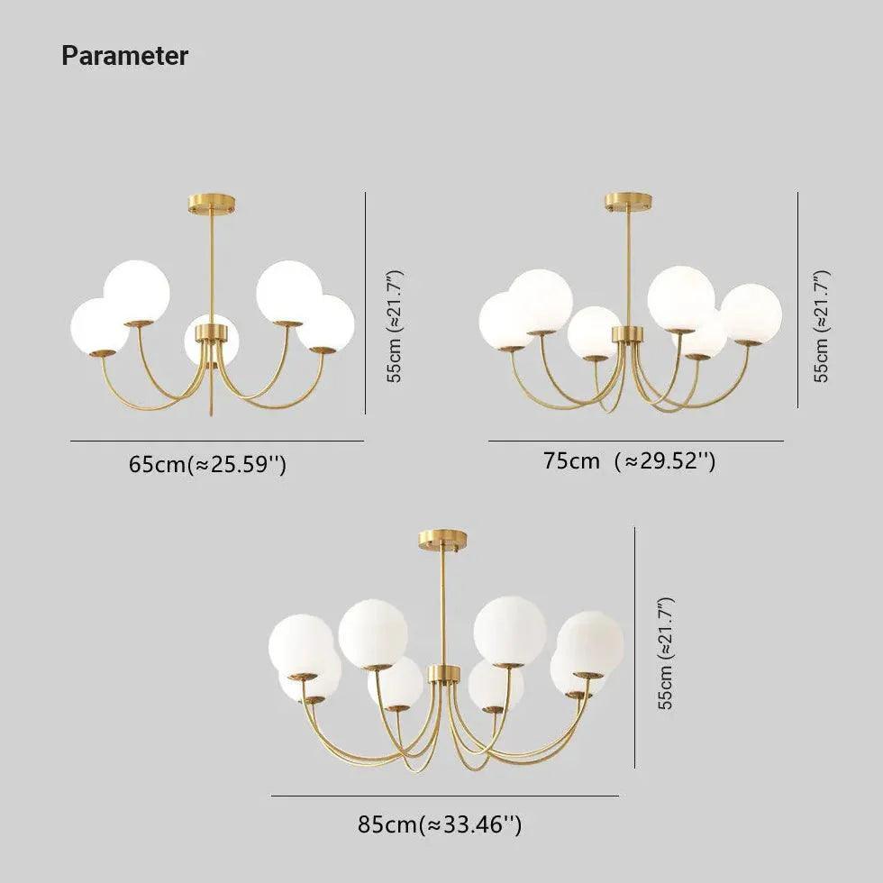 Curved And Branched Bedroom Gold Chandelier For Stylish Decor | Rebooters - Rebooters